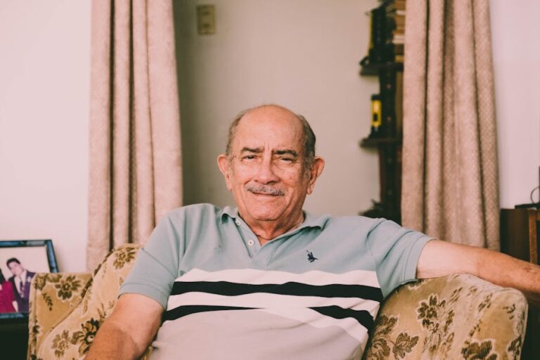 elderly person smiling voice assistant home - Photo by Steshka Croes on Pexels