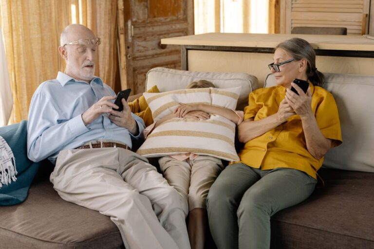 senior using technology home comfortable - Photo by cottonbro studio on Pexels