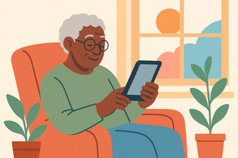 Illustration for best Kindle for seniors