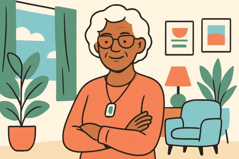 Illustration for best medical alert system no monthly fee