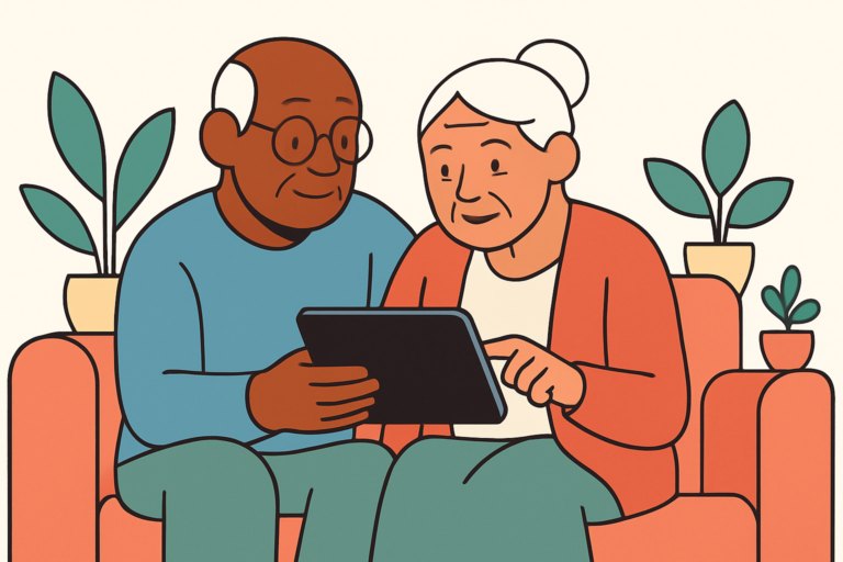Illustration for best tablet for seniors with dementia