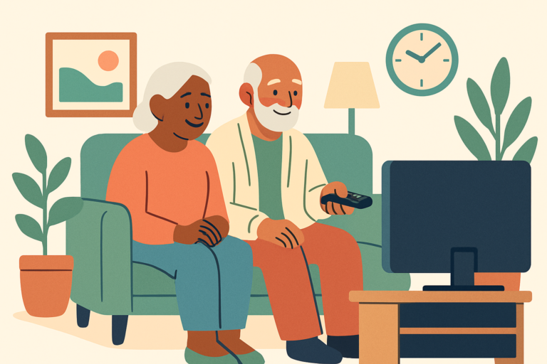 Illustration for how to set up Fire TV Stick for elderly parents