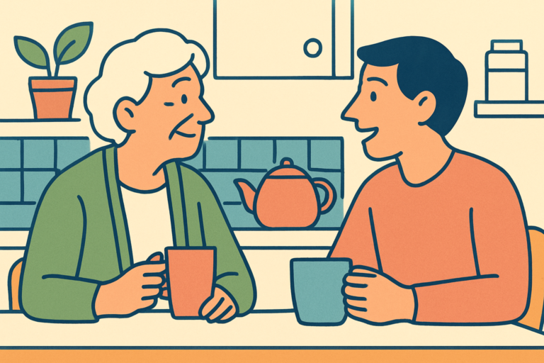 Illustration for signs elderly parent needs tech support