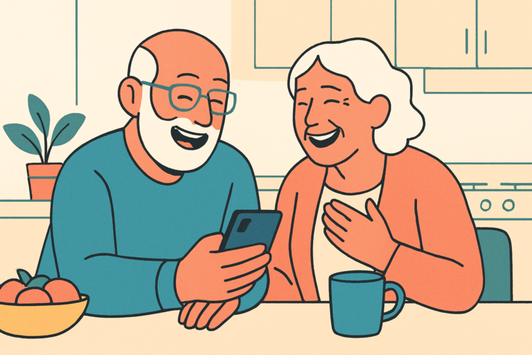 Illustration for why seniors struggle with smartphones